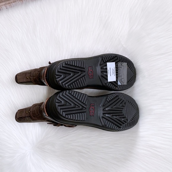 UGG Simmens Stout Leather Moto Boots - Picture 8 of 8